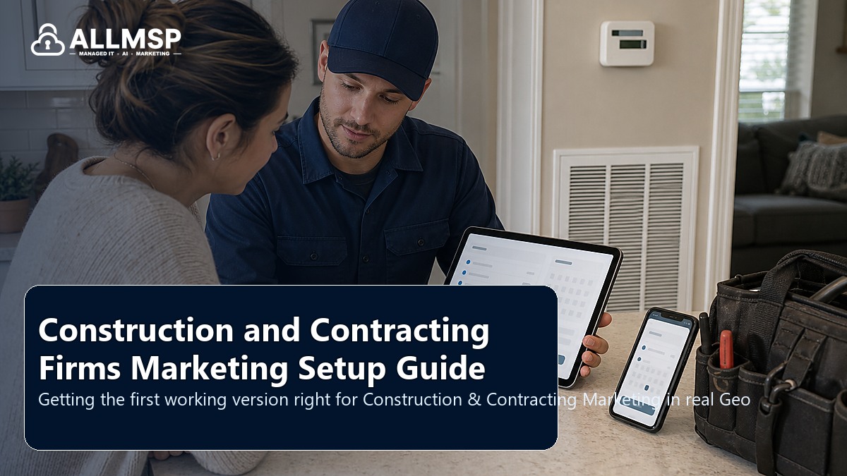 Construction & Contracting Marketing setup guide for Georgia businesses: local search intent, page quality, speed, form routing, conversion paths, and proof that leads are being captured
