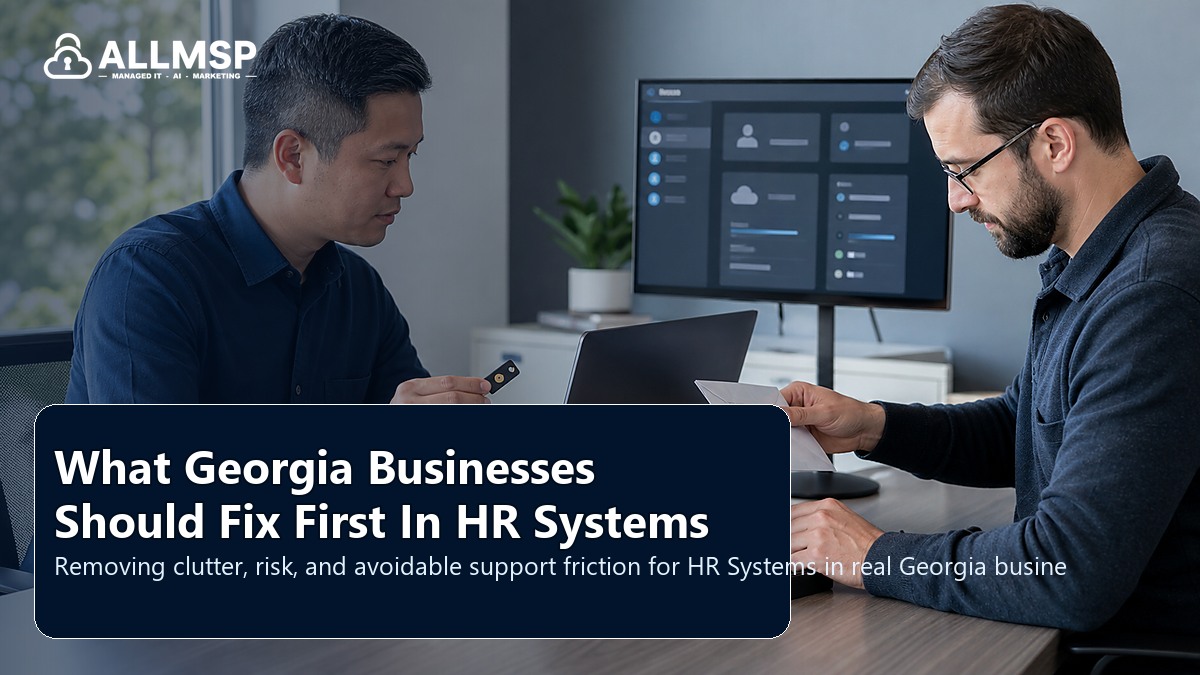 HR Systems cleanup checklist for Georgia businesses: employee lifecycle workflows, access handoffs, training expectations, device readiness, and support during transitions