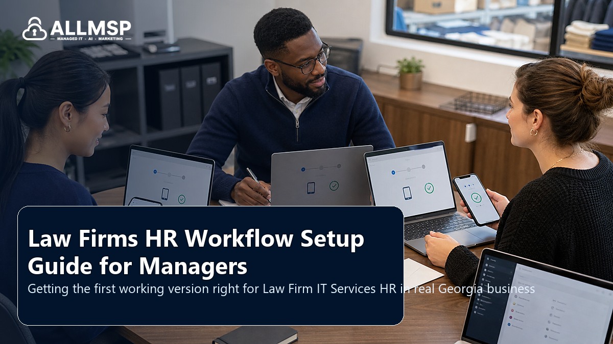Law Firm IT Services HR setup guide for Georgia businesses: employee lifecycle workflows, access handoffs, training expectations, device readiness, and support during transitions