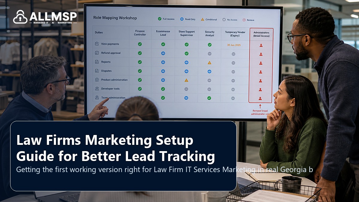 Law Firm IT Services Marketing setup guide for Georgia businesses: local search intent, page quality, speed, form routing, conversion paths, and proof that leads are being captured