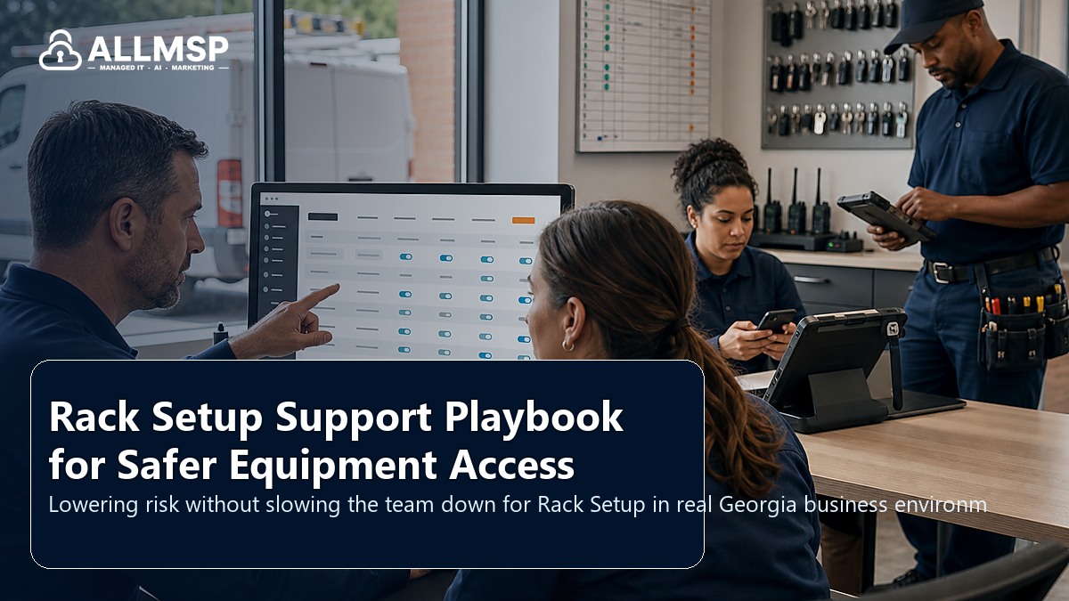 Rack Setup security and support playbook for Georgia businesses: equipment inventory, labeling, firmware, monitoring, lifecycle planning, and support documentation