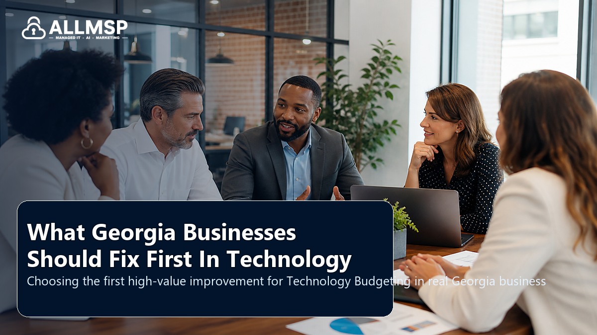 Technology Budgeting fix-first guide for Georgia businesses: workflow design, vendor coordination, support patterns, data ownership, reporting, and change control
