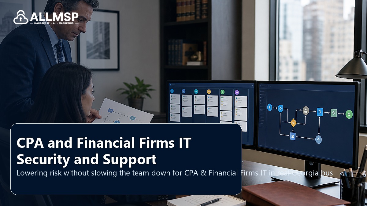 CPA & Financial Firms IT security and support playbook for Georgia businesses: workflow design, vendor coordination, support patterns, data ownership, reporting, and change control