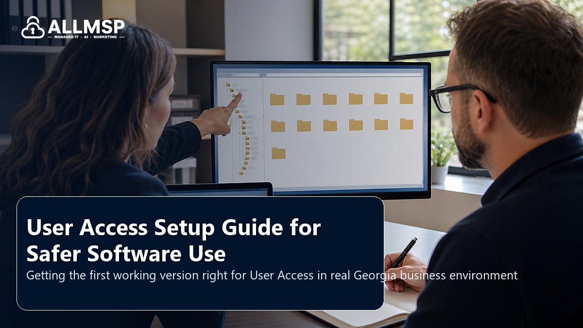 User Access setup guide for Georgia businesses: workflow design, vendor coordination, support patterns, data ownership, reporting, and change control