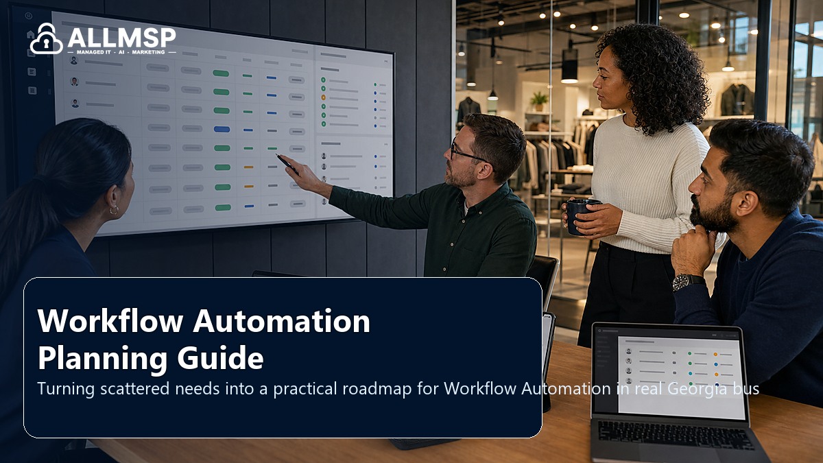 Workflow Automation planning guide for Georgia businesses: workflow design, vendor coordination, support patterns, data ownership, reporting, and change control
