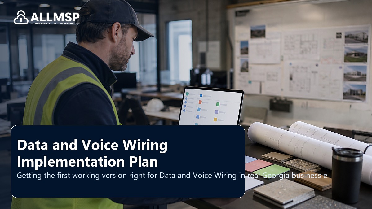 Data and Voice Wiring setup guide for Georgia businesses: equipment inventory, labeling, firmware, monitoring, lifecycle planning, and support documentation