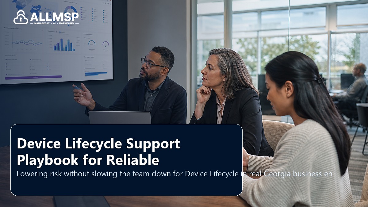 Device Lifecycle security and support playbook for Georgia businesses: equipment inventory, labeling, firmware, monitoring, lifecycle planning, and support documentation