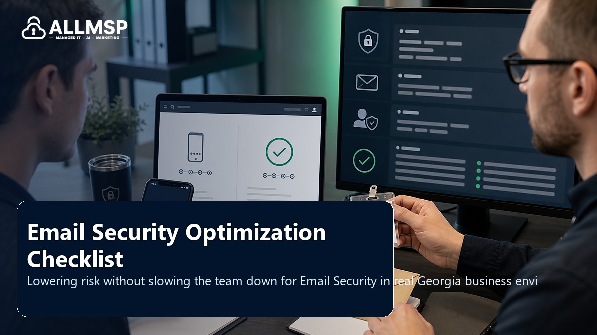 Email Security security and support playbook for Georgia businesses: account hardening, alert routing, endpoint health, training, patch cadence, and response playbooks