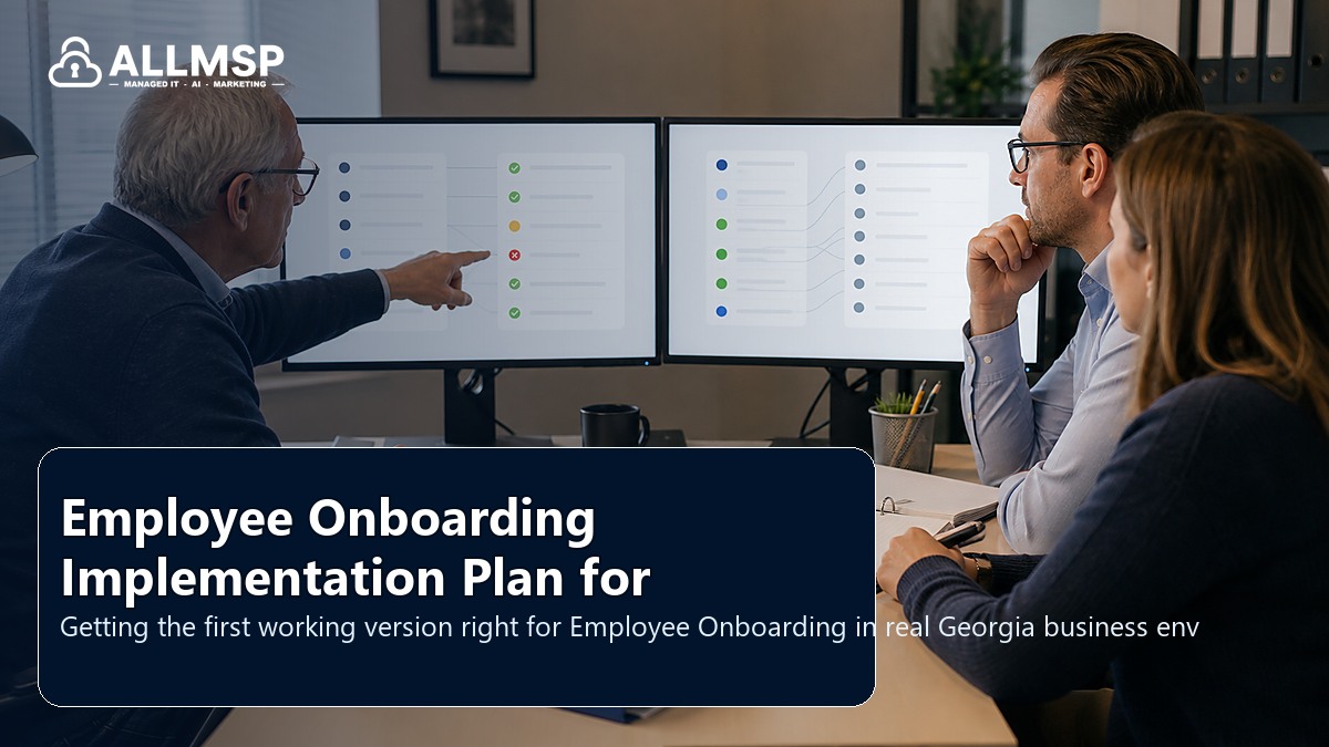Employee Onboarding setup guide for Georgia businesses: employee lifecycle workflows, access handoffs, training expectations, device readiness, and support during transitions
