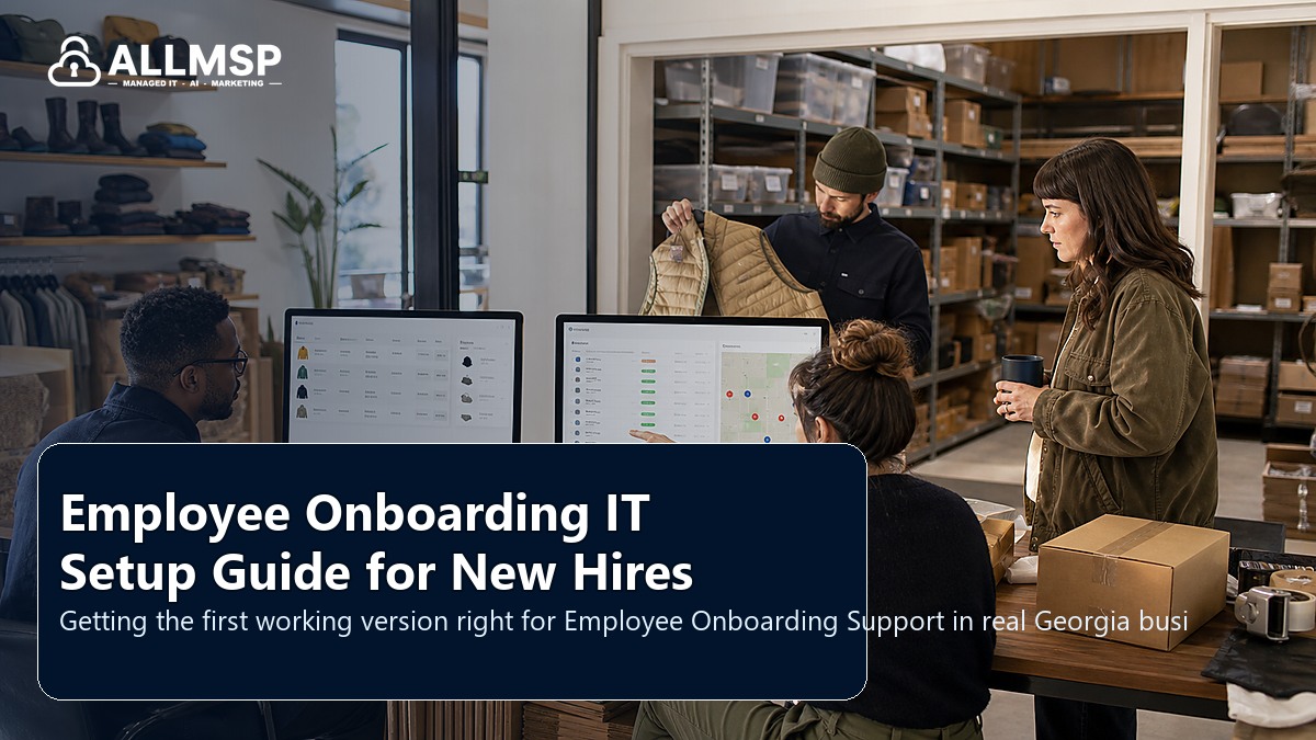 Employee Onboarding Support setup guide for Georgia businesses: employee lifecycle workflows, access handoffs, training expectations, device readiness, and support during transitions