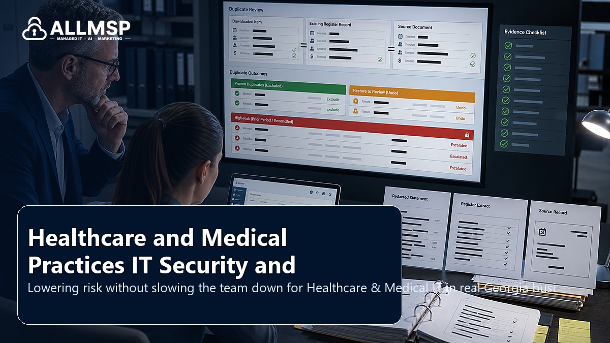 Healthcare & Medical IT security and support playbook for Georgia businesses: workflow design, vendor coordination, support patterns, data ownership, reporting, and change control
