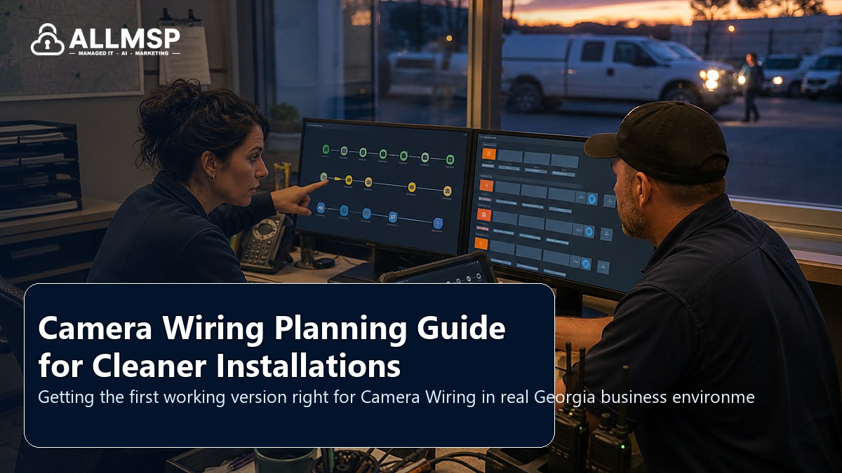 Camera Wiring setup guide for Georgia businesses: equipment inventory, labeling, firmware, monitoring, lifecycle planning, and support documentation