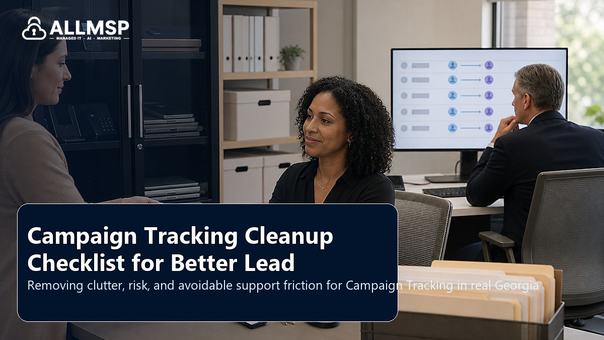 Campaign Tracking cleanup checklist for Georgia businesses: local search intent, page quality, speed, form routing, conversion paths, and proof that leads are being captured
