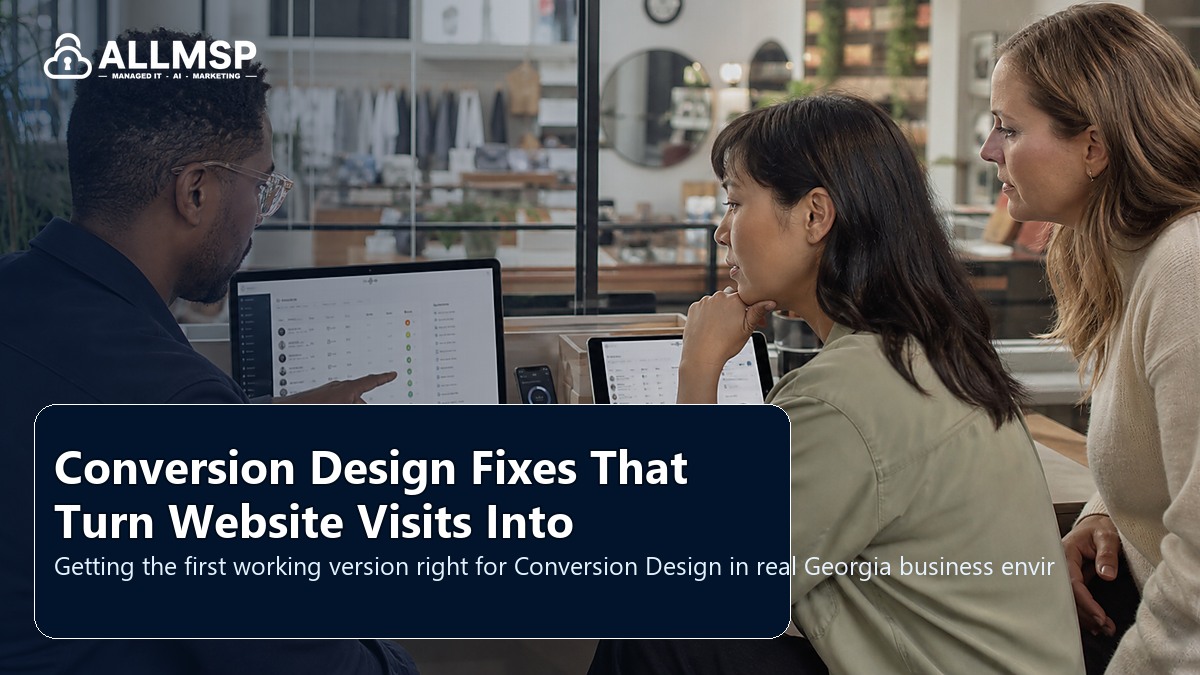 Conversion Design setup guide for Georgia businesses: local search intent, page quality, speed, form routing, conversion paths, and proof that leads are being captured