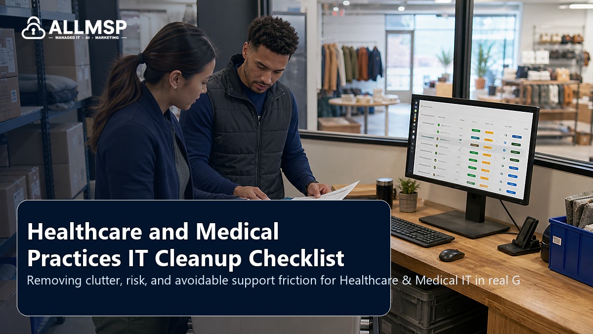 Healthcare & Medical IT cleanup checklist for Georgia businesses: workflow design, vendor coordination, support patterns, data ownership, reporting, and change control