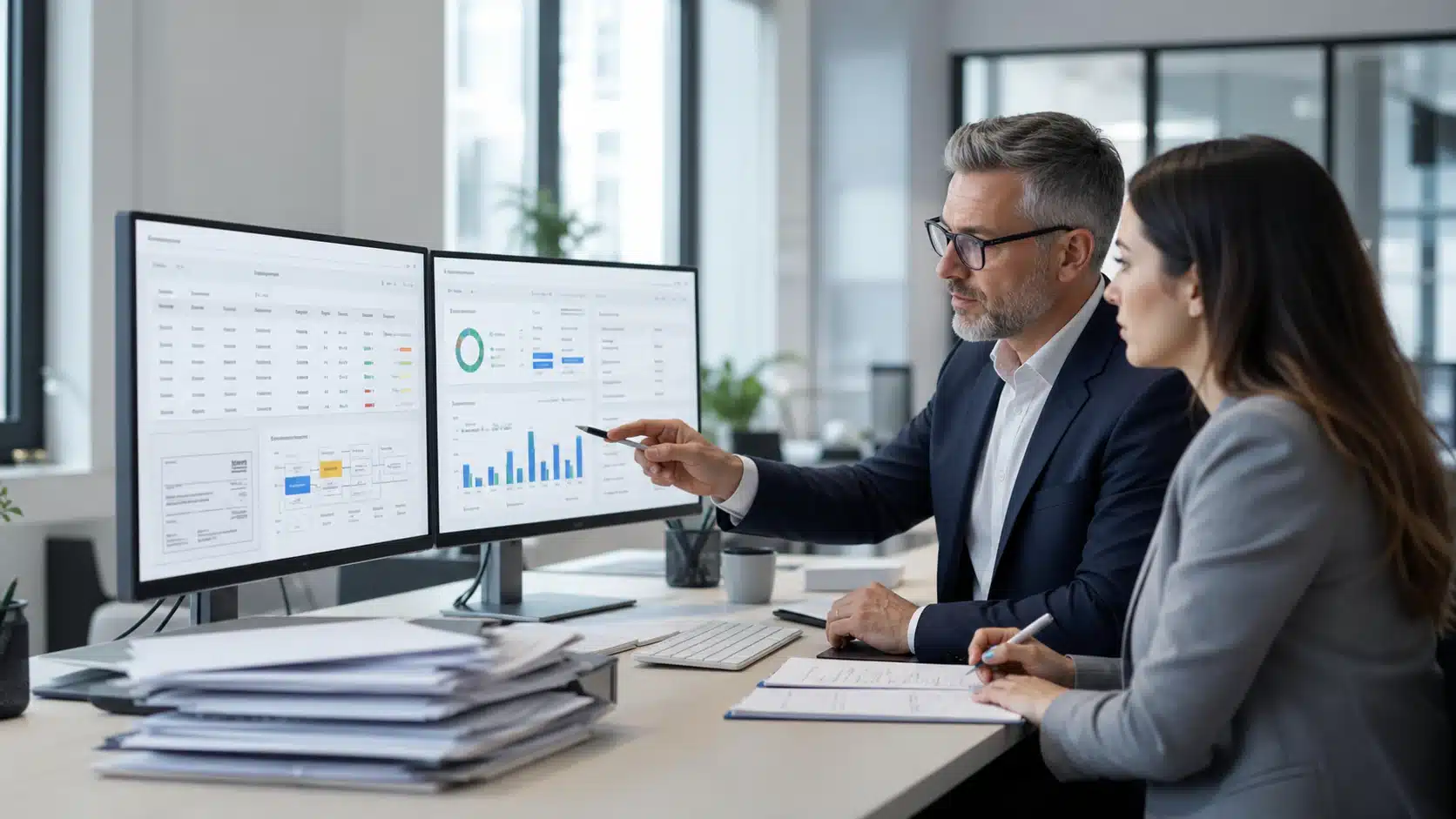 Finance team validating invoice matching, reconciliation, approval status, and exceptions