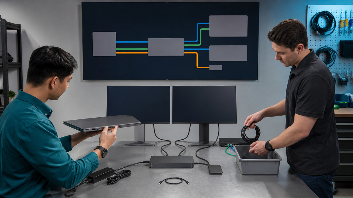 Acer support workflow: Qualify the Exact Acer Notebook Port, Dock, Cable, and Power Path