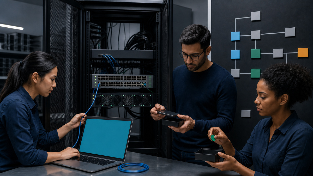 Aruba support workflow: Inventory AOS-CX Hardware, Configuration Authority, and Dependencies