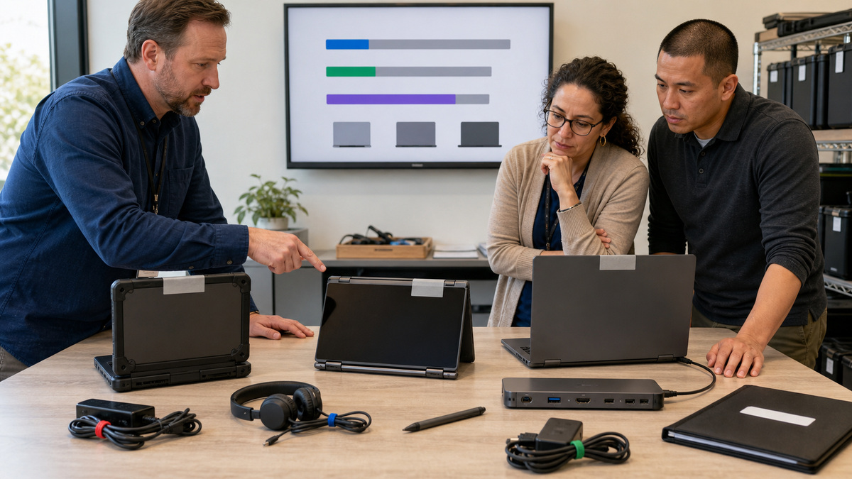 Google Chromebooks support workflow: Select the Exact Chromebook Platform, Support Window, and Management Service