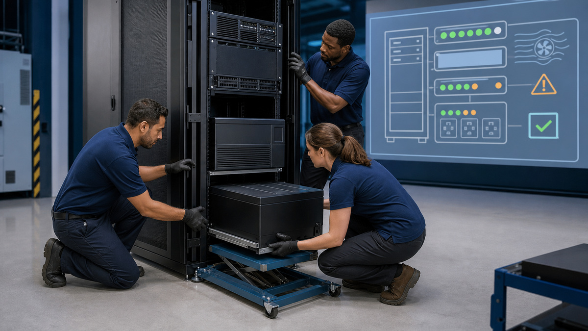 APC support workflow: Install, Configure, and Accept the APC Smart-UPS Safely