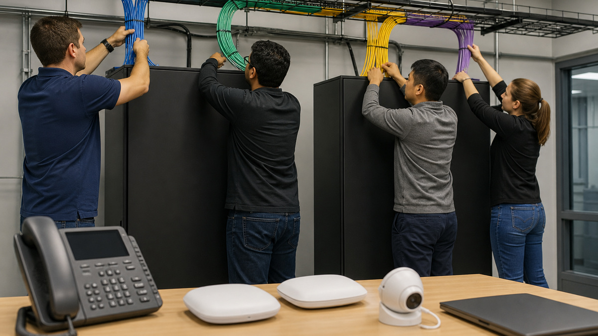 Cisco support workflow: Design VLAN, Voice, Wireless, Camera, and Trunk Port Roles