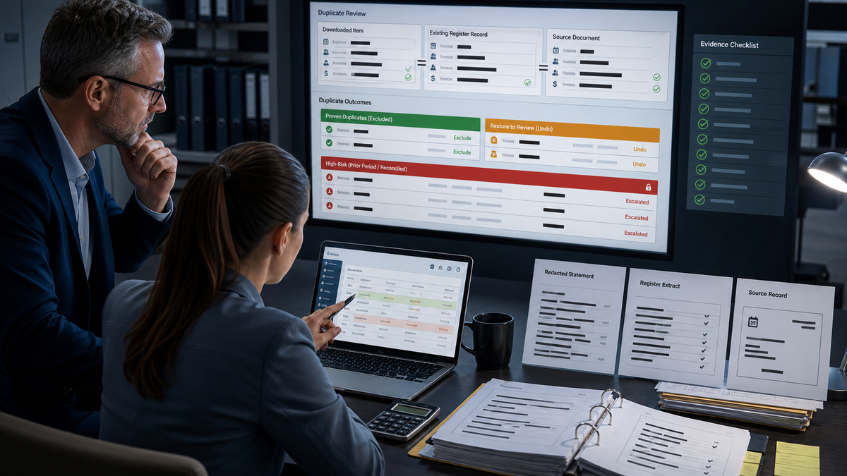 QuickBooks Online support workflow: Review, Match, Categorize, Exclude, or Undo With Evidence