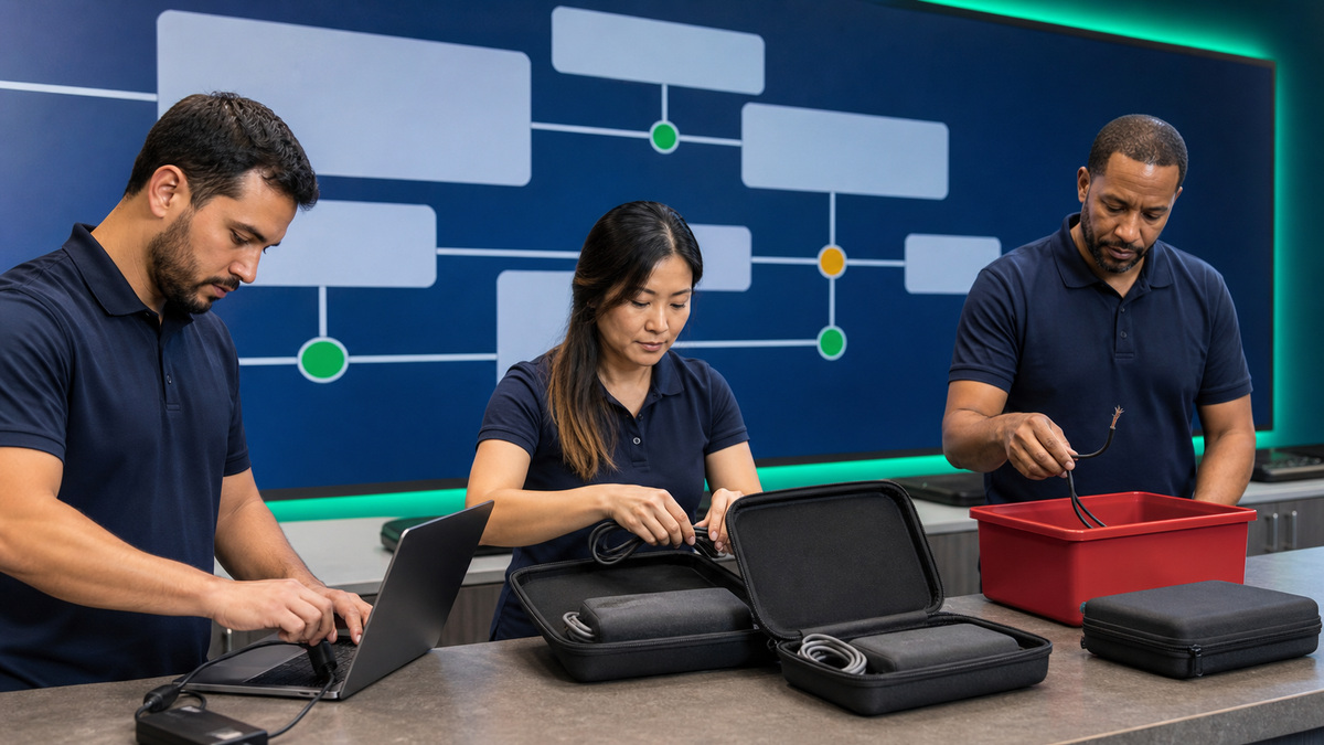 Anker support workflow: Operate User Kits, Spares, Exceptions, and Anker Support Evidence