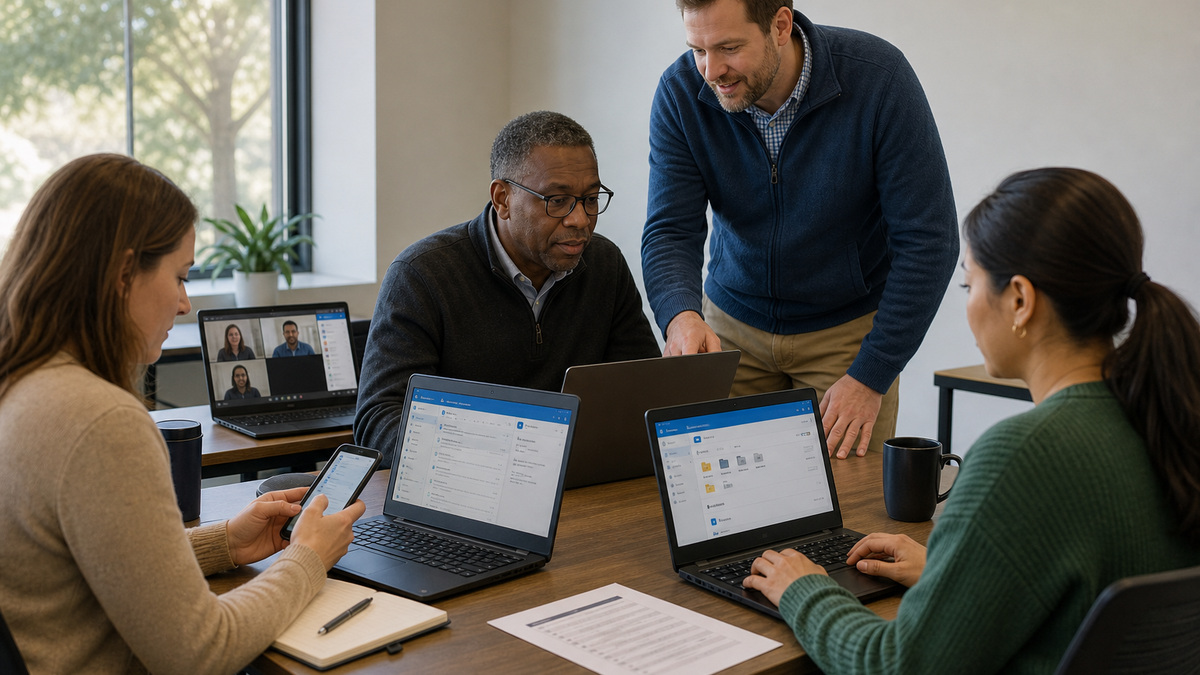 Microsoft 365 Support support workflow: Sequence Mailbox, File, and DNS Changes as Measured Workstreams