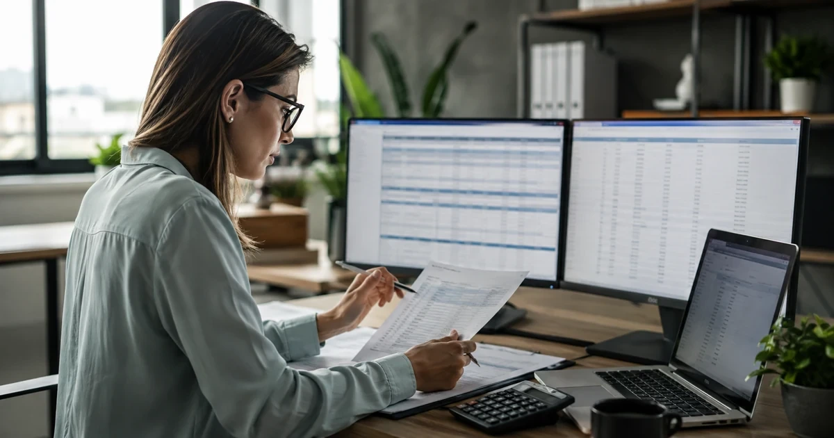 A licensing analyst auditing vendor portals, purchase records, renewals, employee assignments, and unused seats before contract decisions