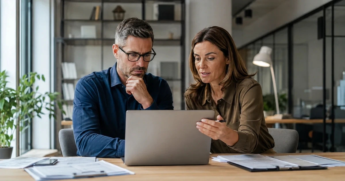 An accounts-payable manager reviewing Melio-style payment approvals, vendor access, owner permissions, and offboarding with a business principal