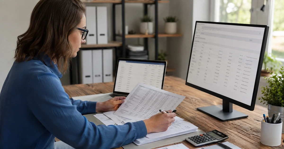 A bookkeeper comparing a Melio-style payment record with accounting entries to resolve a failed sync without creating duplicate payments