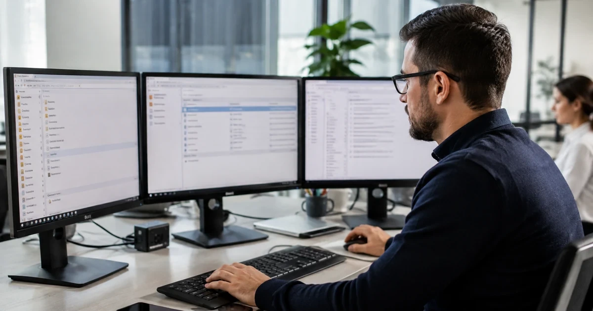 An IT administrator correcting shared-drive ownership, external sharing, orphaned files, and employee access after a staffing change