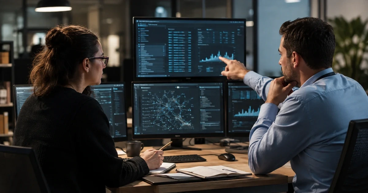 An AI program manager and security analyst reviewing Gemini incident evidence, policy exceptions, user questions, and corrective actions