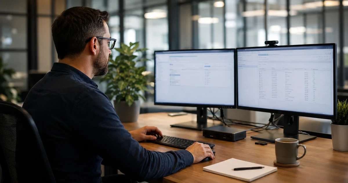 A backup administrator reviewing Backblaze-style SSO, restore permissions, administrator roles, and employee offboarding controls