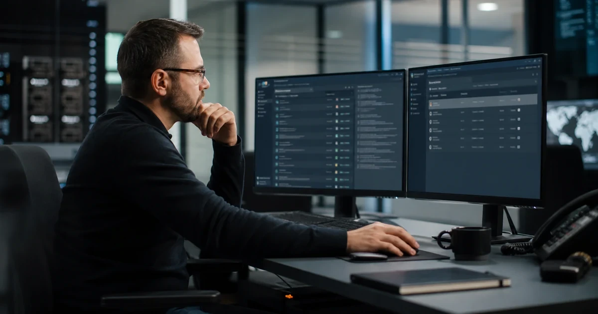 A security manager reviewing email-security administrator roles, policy exceptions, quarantine access, and approval ownership