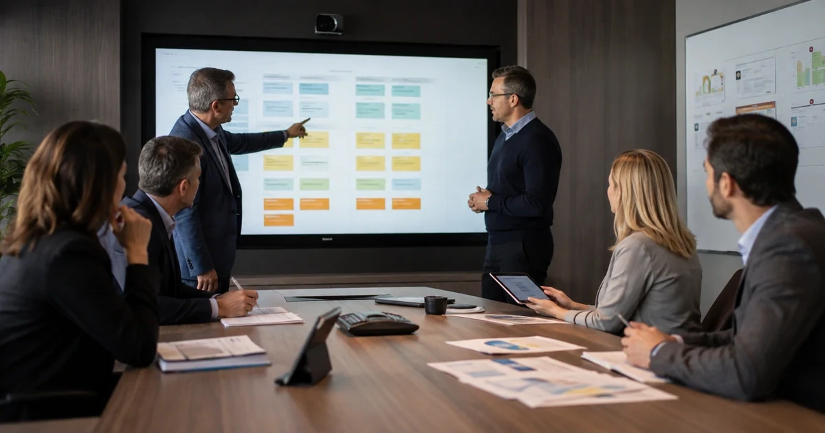 Business and technology leaders prioritizing AI use cases by value, feasibility, risk, and ownership