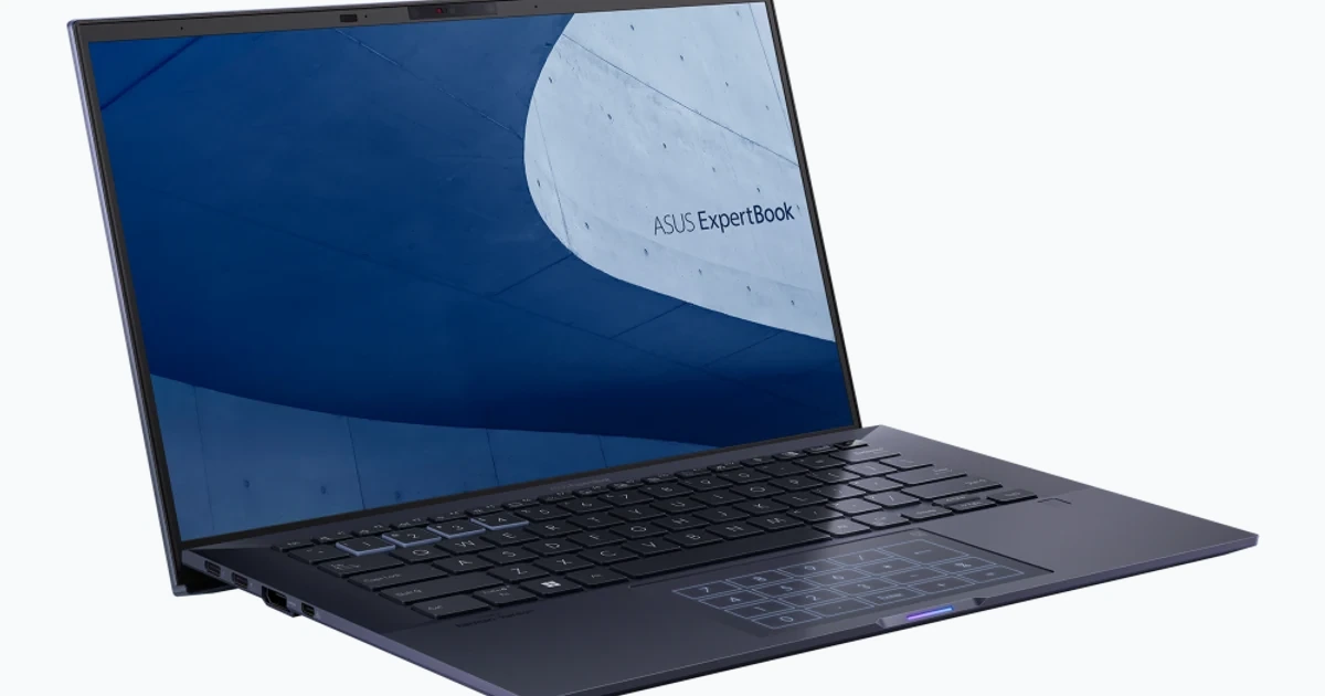 ASUS ExpertBook business laptop ready for troubleshooting and recovery