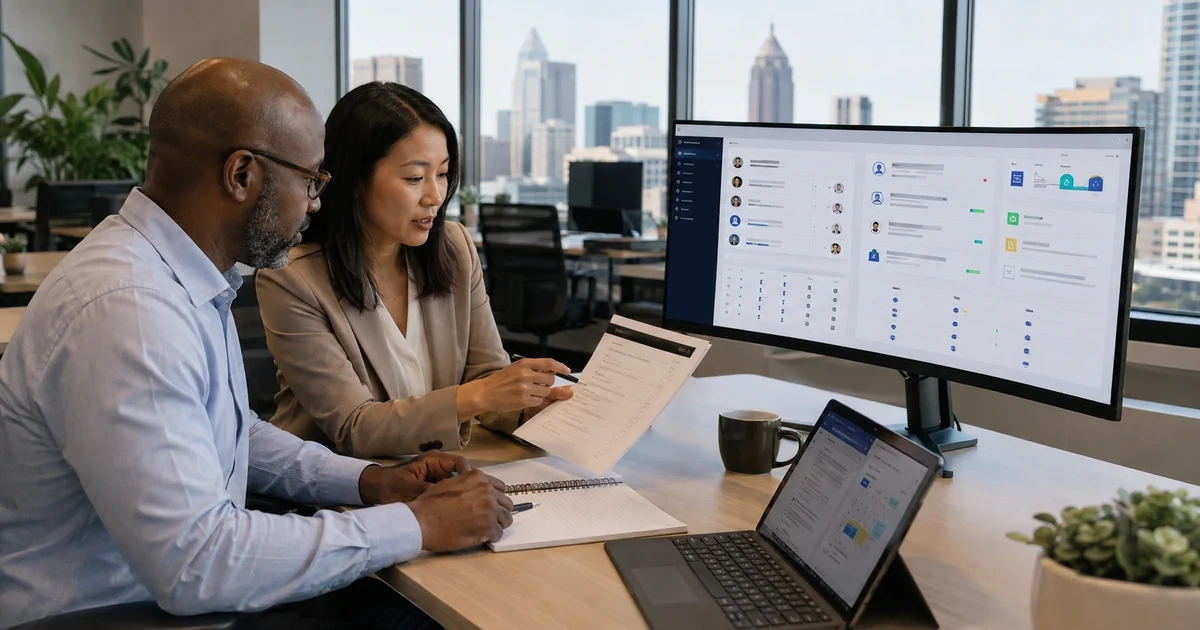 Business and IT leaders reviewing Microsoft 365 identities applications collaboration and governance