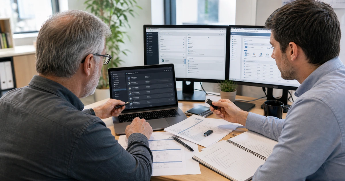 Systems administrator and site owner correcting hosting access ownership credentials and settings