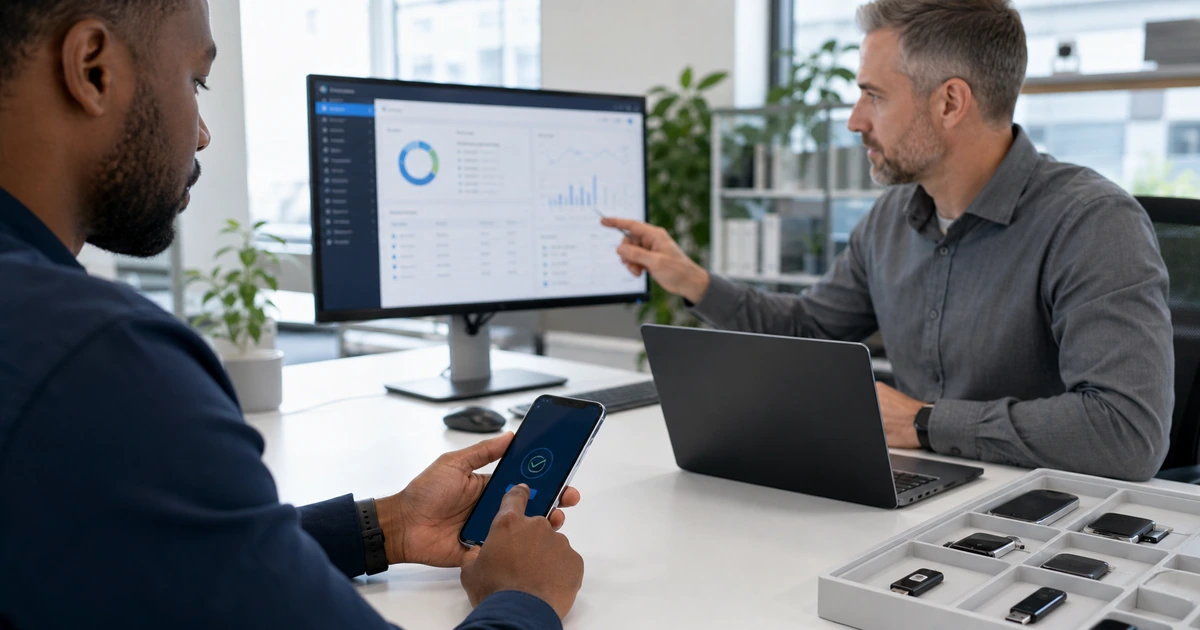 Employee and IT administrator testing multifactor authentication and managed identity access