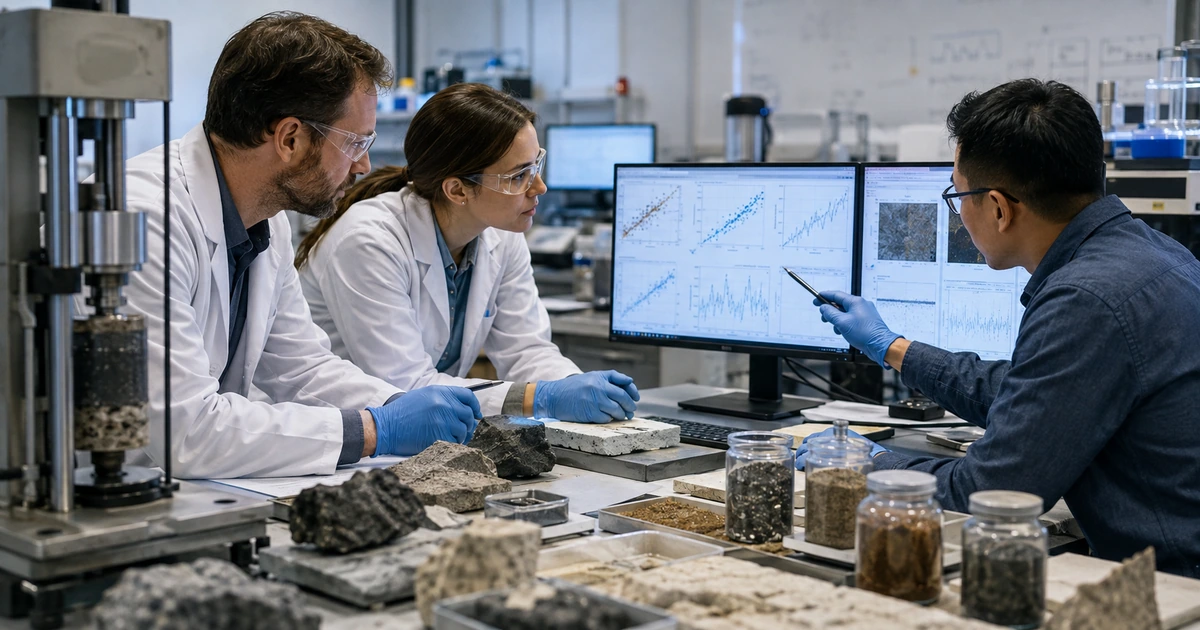 Researchers comparing AI predictions with physical laboratory measurements and difficult test cases before approval