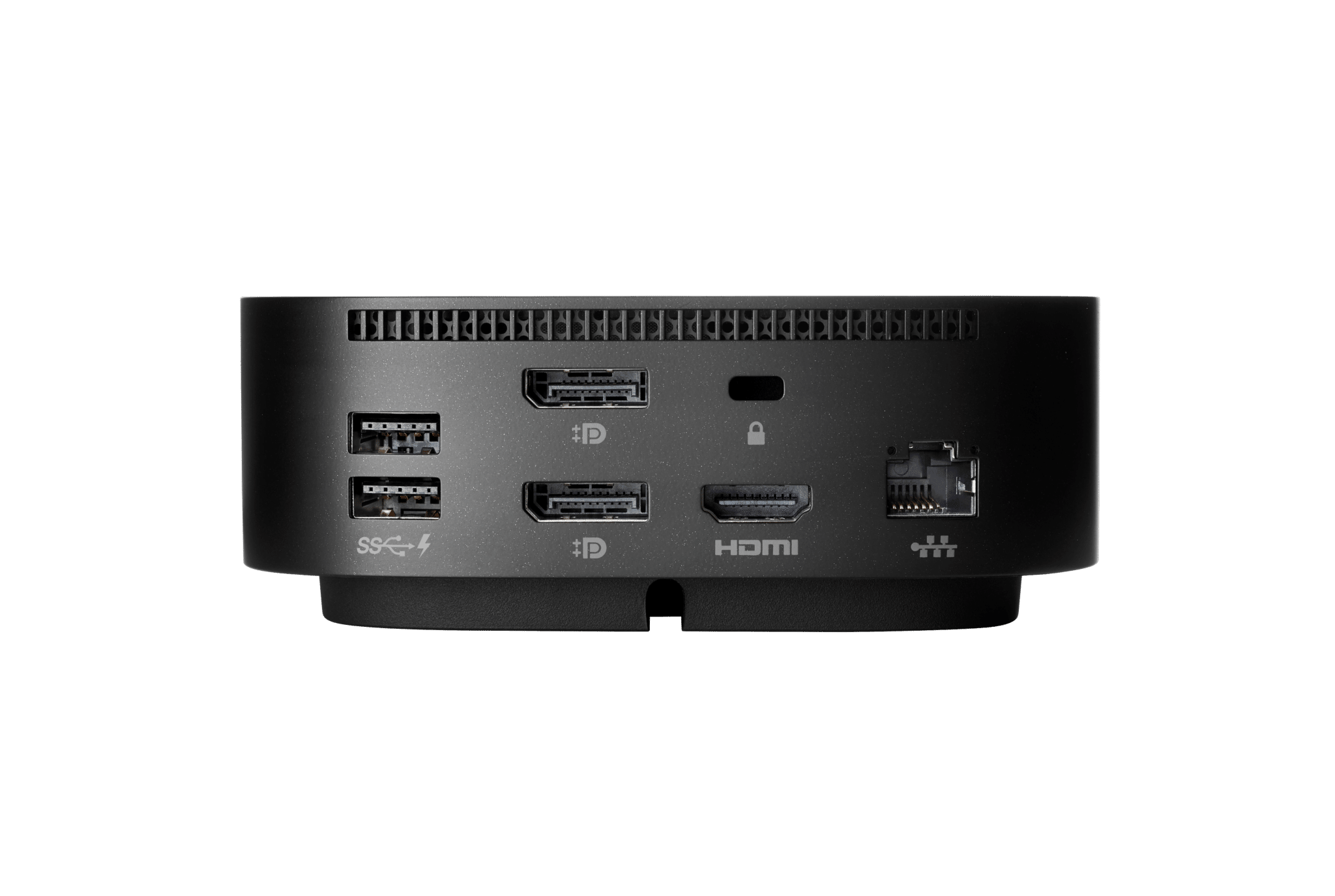 Rear connectors of the HP USB-C Dock G5 in HP’s manufacturer product image.