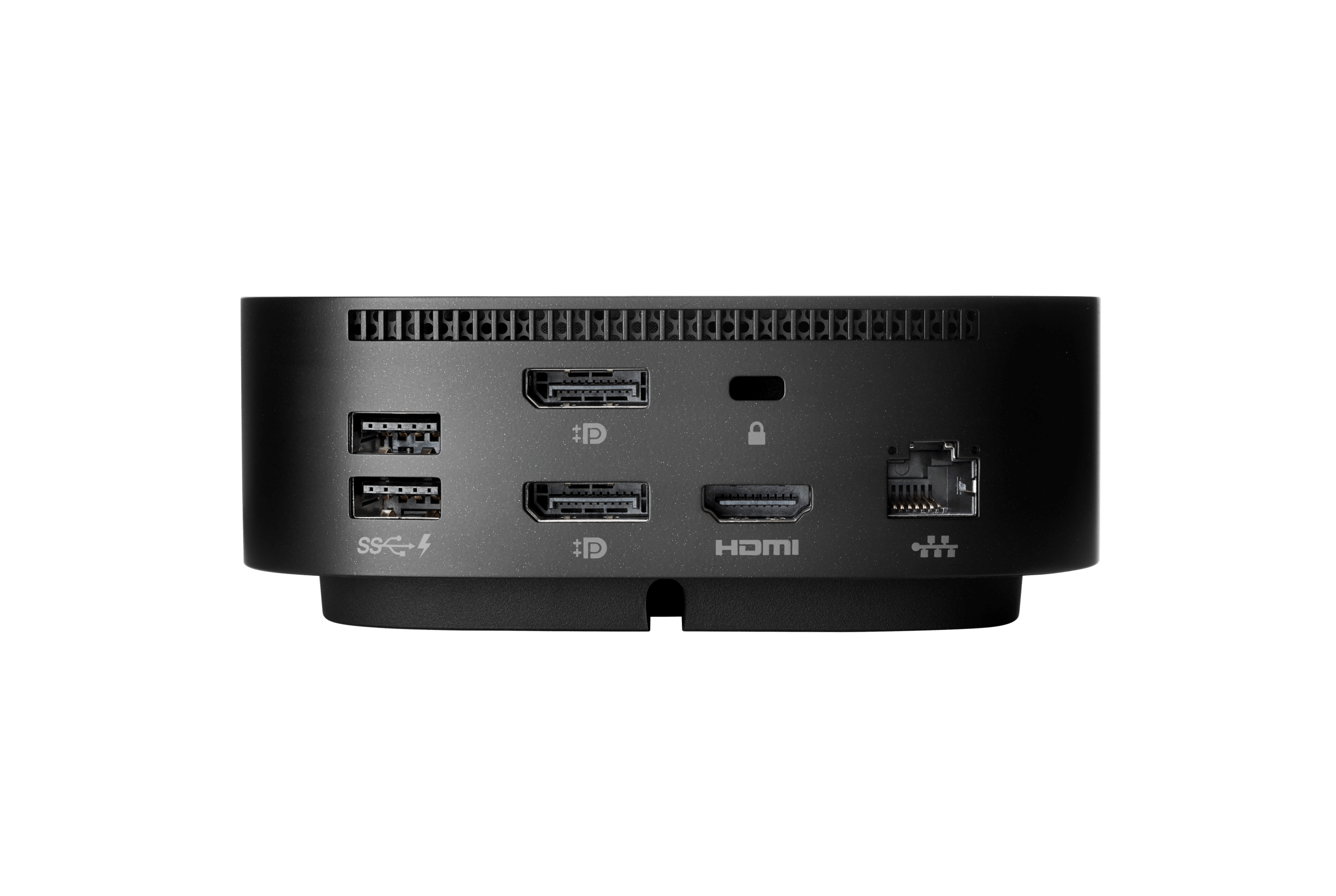 Rear connectors of the HP USB-C Dock G5 in HP’s manufacturer product image.