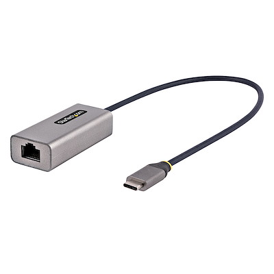 StarTech US1GC30B2 manufacturer product photo showing its attached USB-C cable and RJ45 socket